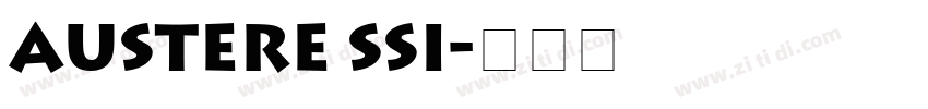 Austere SSi字体转换